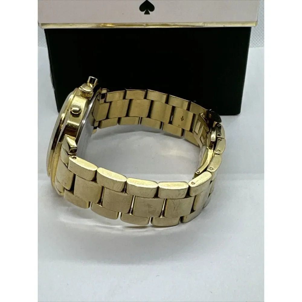 Kate Spade New York 0100 Women's Gold Stainless Steel Analog Dial Watch JNA160